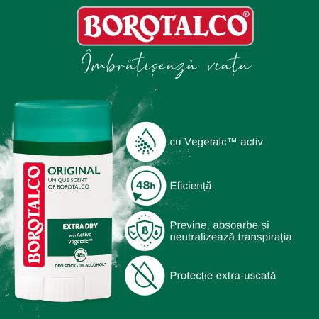 Deodorant stick Original, 40 ml, Borotalco 763220