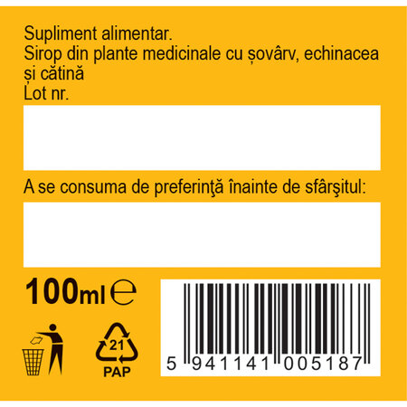 Sirop imunitate cu miere, 100 ml, Fares 720875