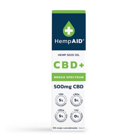Ulei de canepa cu, 500 mg CBD, 500 mg CBDA, 500 mg CBGA
