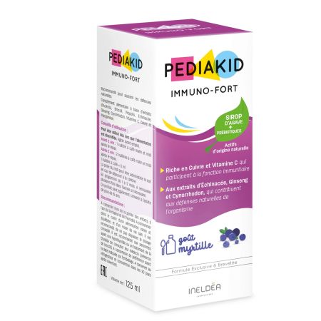 Sirop cu gust de afine Imuno-Fort, 125 ml, Pediakid