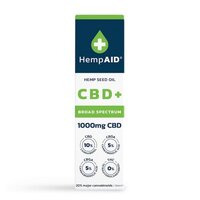 Ulei de canepa cu 1000 mg CBD, 10 ml, HempAID