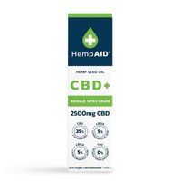 Ulei de canepa cu 2500 mg CBD, 10 ml, HempAID
