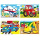 Set 4 puzzle Vehicule, +3 ani, 30 piese, Galt 546486