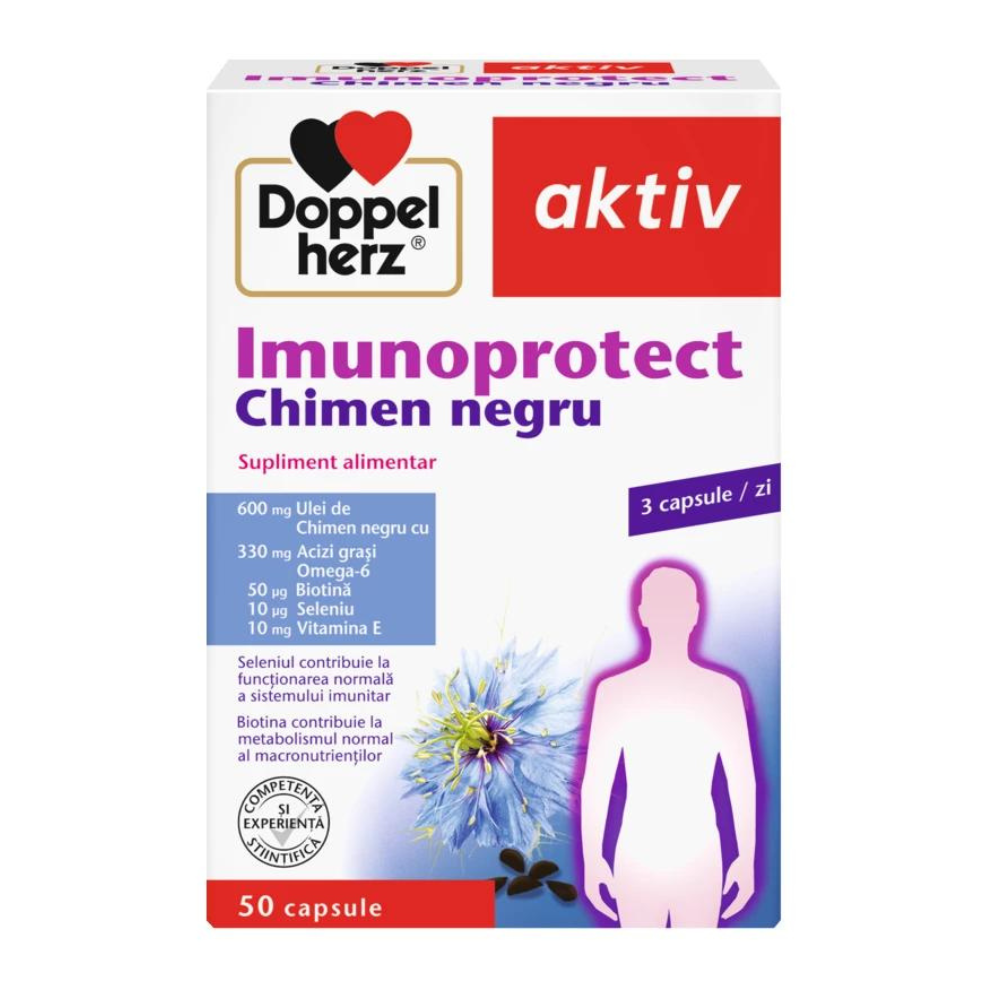 Imunoprotect cu chimen negru Aktiv, 50 capsule, Doppelherz