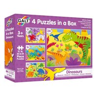 Set 4 puzzle Dinozauri, +3 ani, 72 piese, Galt