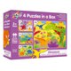 Set 4 puzzle Dinozauri, +3 ani, 72 piese, Galt 546515