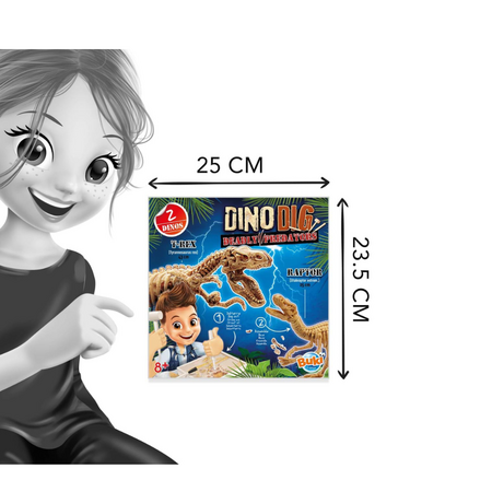 Joc educativ Kit de sapat Dinozaur, 8 ani+, Buki 546562