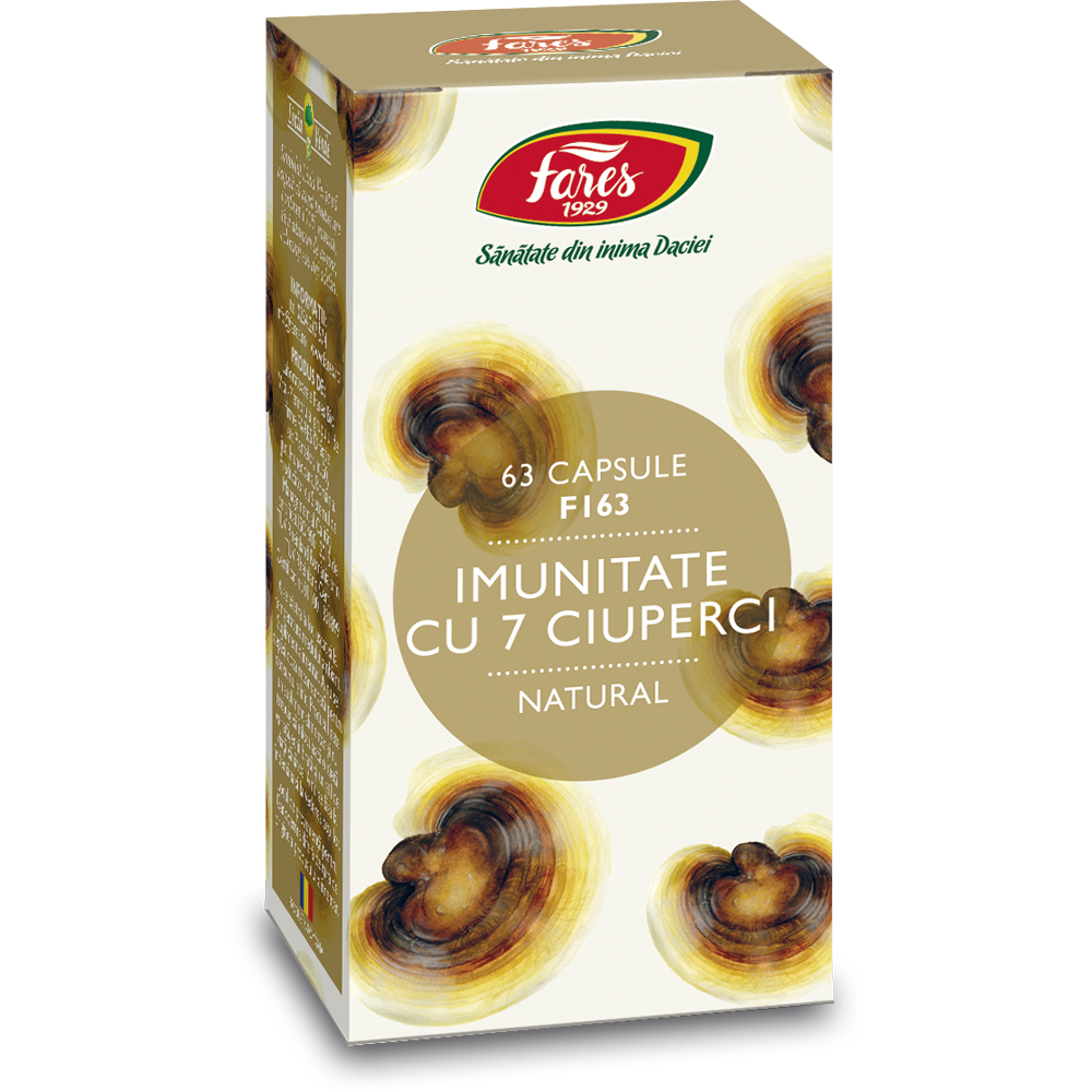 Imunitate cu 7 ciuperci, 63 comprimate, Fares