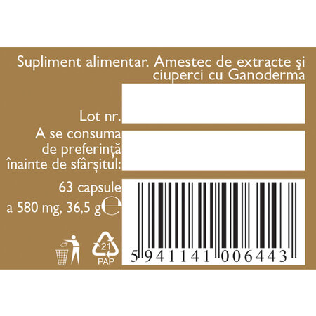 Imunitate cu 7 ciuperci, 63 comprimate, Fares 721285