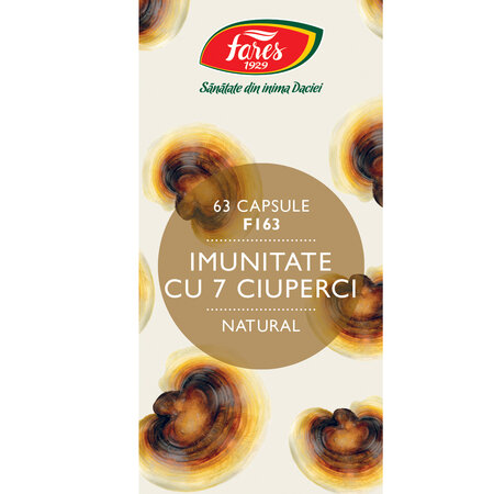 Imunitate cu 7 ciuperci, 63 comprimate, Fares 721286
