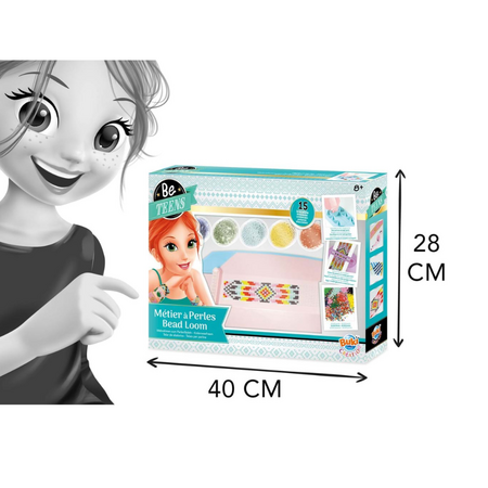 Razboi de tesut cu margelute Bead Loom, 8 ani+, Buki 546582