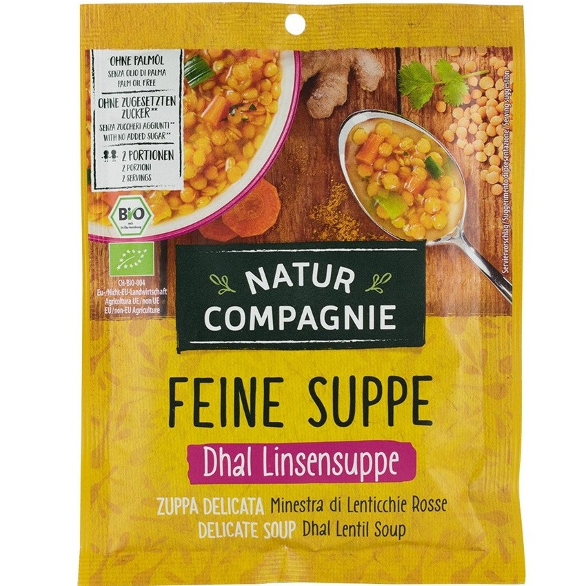 Supa crema de linte BIO, 60 g, Natur Compagnie