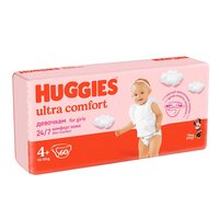 Scutece Ultra Comfort, Nr. 4+, 10 - 16 kg, 60 buc, Huggies