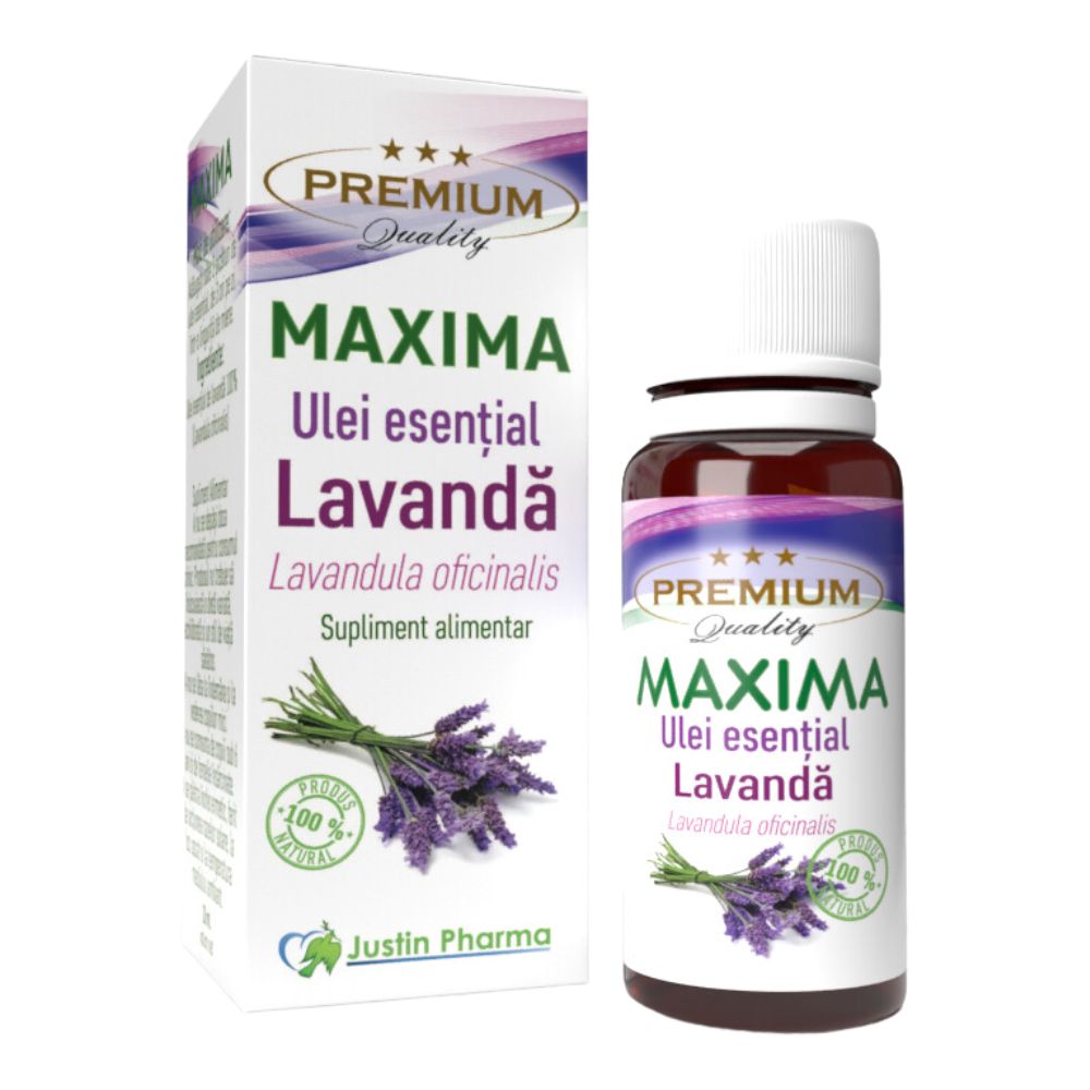 Ulei esential de lavanda, 10 ml, Justin Pharma