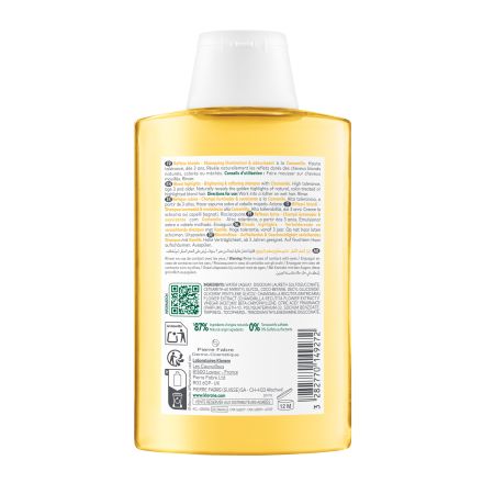 Sampon cu extract de musetel Bio pentru par deschis, 200 ml, Klorane 723936