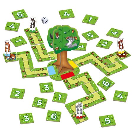 Joc educativ cu numere Veveritele, 4 ani+, Orchard 546794