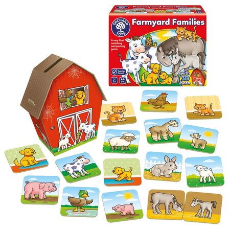 Joc educativ Familii de la Ferma, 2 ani+, Orchard 546805
