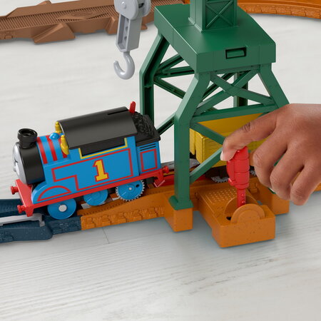 Set de joaca cu locomotiva motorizata Cranky si accesorii, +3 ani, Thomas & Friends 546903