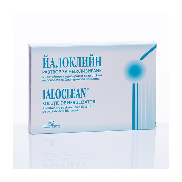 Solutie pentru nebulizare sterila Ialoclean, 5 monodoze, Farma-Derma