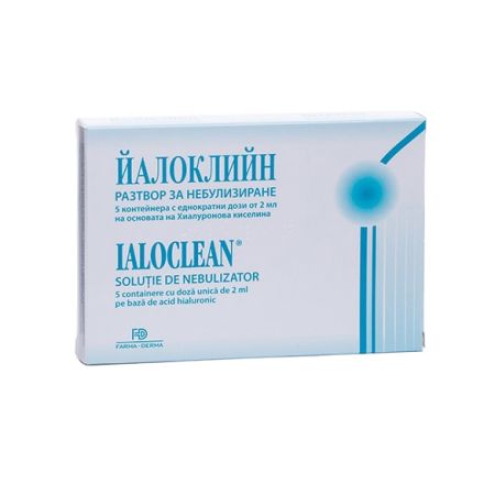 Solutie pentru nebulizare sterila Ialoclean, 5 monodoze, Farma-Derma
