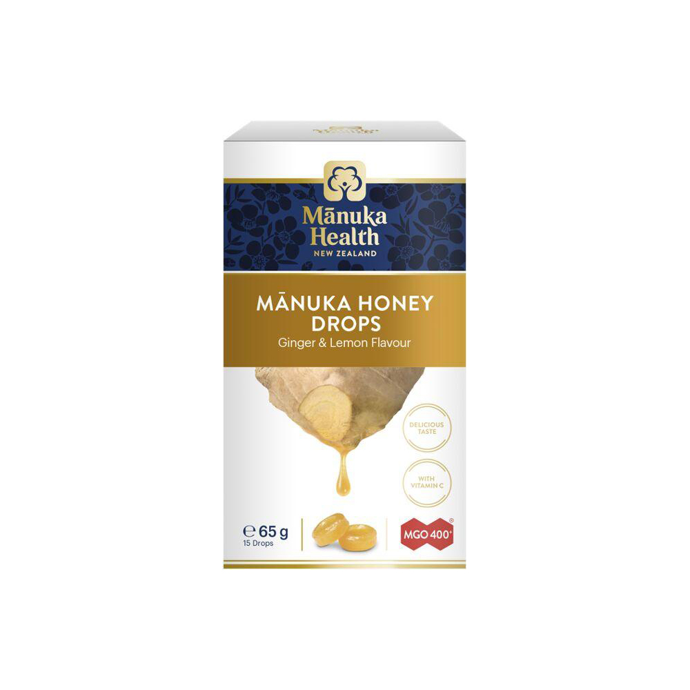 Manuka MGO 400 si ghimbir bomboane, 15 bucati, Manuka Health