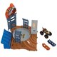 Pista cu lansator si masinuta Monster Trucks Arena Smashers, Hot Wheels 547087