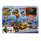 Pista cu lansator si masinuta Monster Trucks Arena Smashers, Hot Wheels 547083