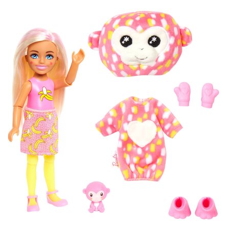Papusa Chelsea Cutie Reveal, +3 ani, Maimutica, Barbie 547113