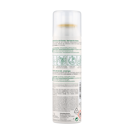 Sampon uscat cu lapte de ovaz, 150 ml, Klorane 515911