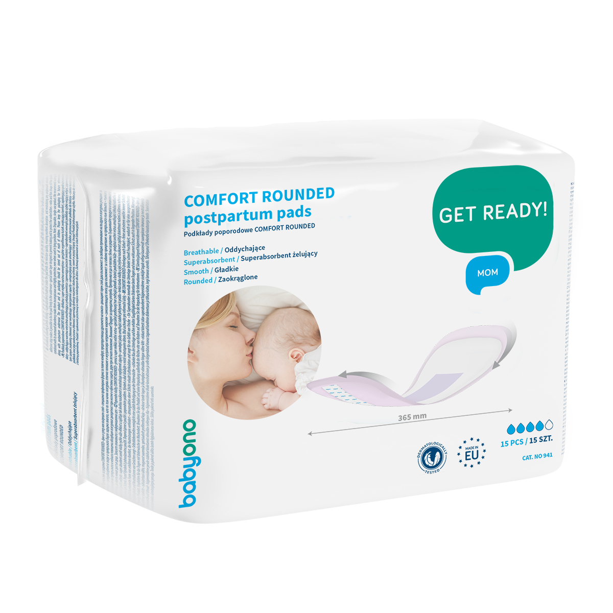 Tampoane postnatale Comfort, 15 bucati, Babyono