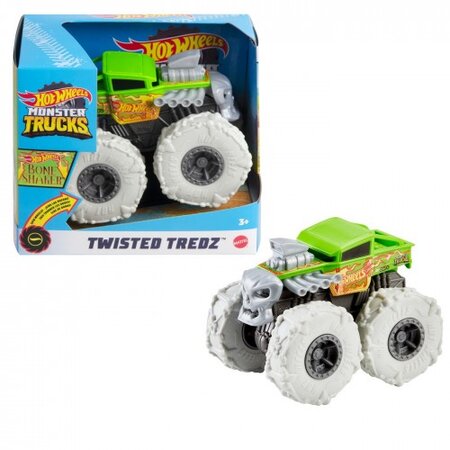 Monster truck masinuta twister tredz Bone Shaker, + 3 ani, Hot Wheels 547294