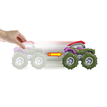 Monster truck masinuta twister tredz Hulk, + 3 ani, Hot Wheels 547298