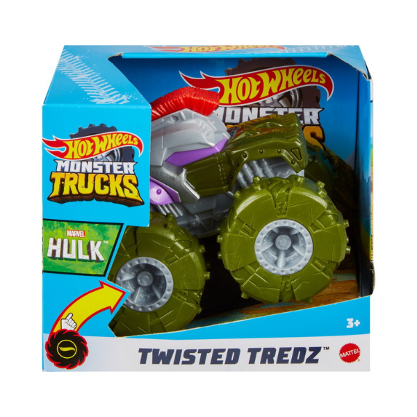 Monster truck masinuta twister tredz Hulk, + 3 ani, Hot Wheels