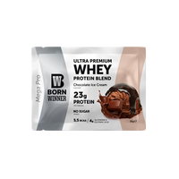 Pudra proteica cu 69% BCAA si ciocolata Mega Pro, 30 g, Born Winner