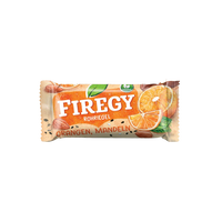 Baton vegan fara gluten cu portocale si migdale, 25 g, Firegy