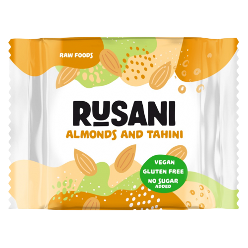 Biscuiti vegani cu migdale si tahini, 40 g, Rusani