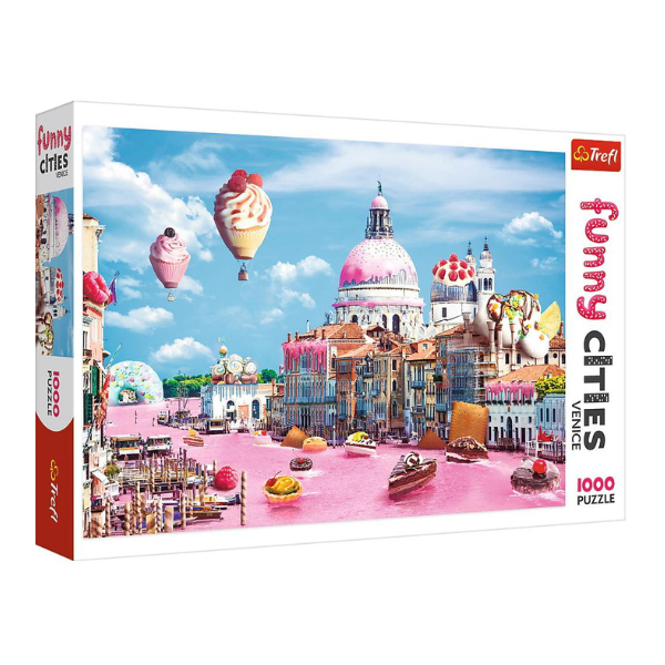 Puzzle Prajiturele la Venetia, +10 ani, 1000 de piese, Trefl