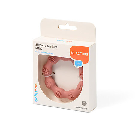 Inel gingival din silicon, Roz, Babyono 547533