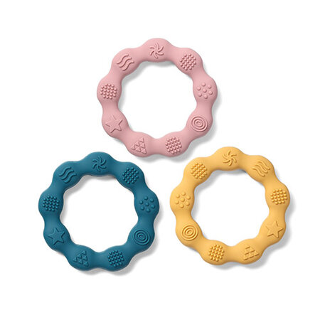 Inel gingival din silicon, Roz, Babyono 547530