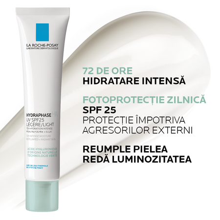 Crema hidratanta cu SPF 25 Legere Hydraphase HA, 40 ml, La Roche-Posay 547632