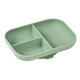Farfurie compartimentata din silicon cu ventuza, Sage Green, Beaba 548012