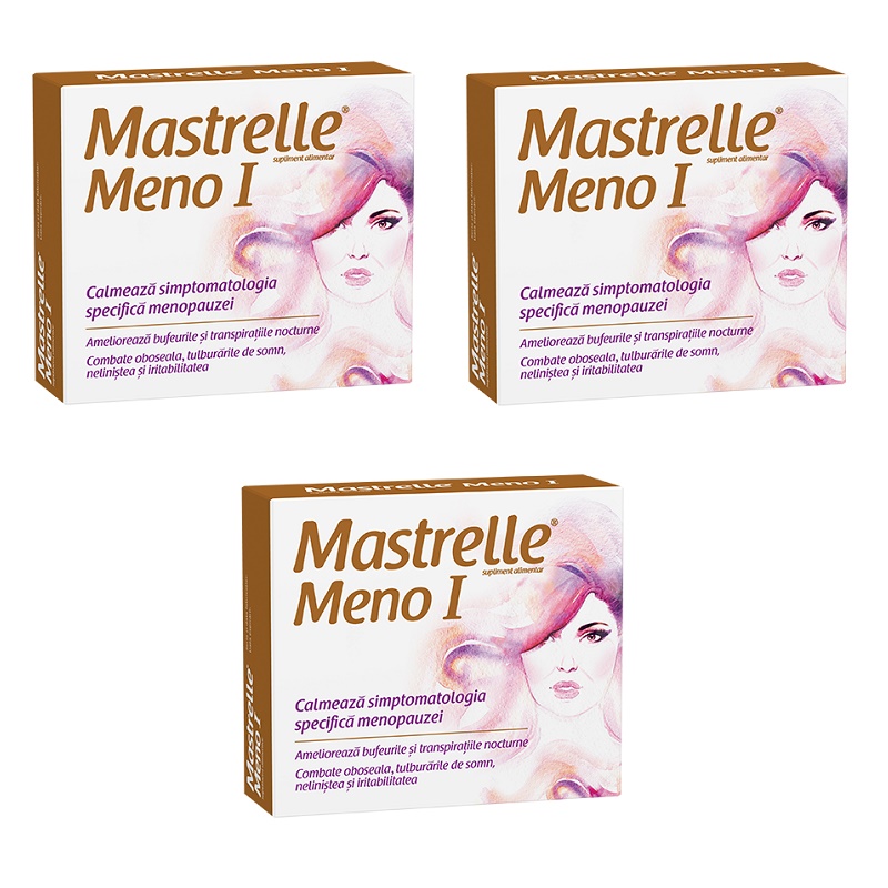 Pachet Mastrelle Meno I, 3 x 30 capsule, Fiterman