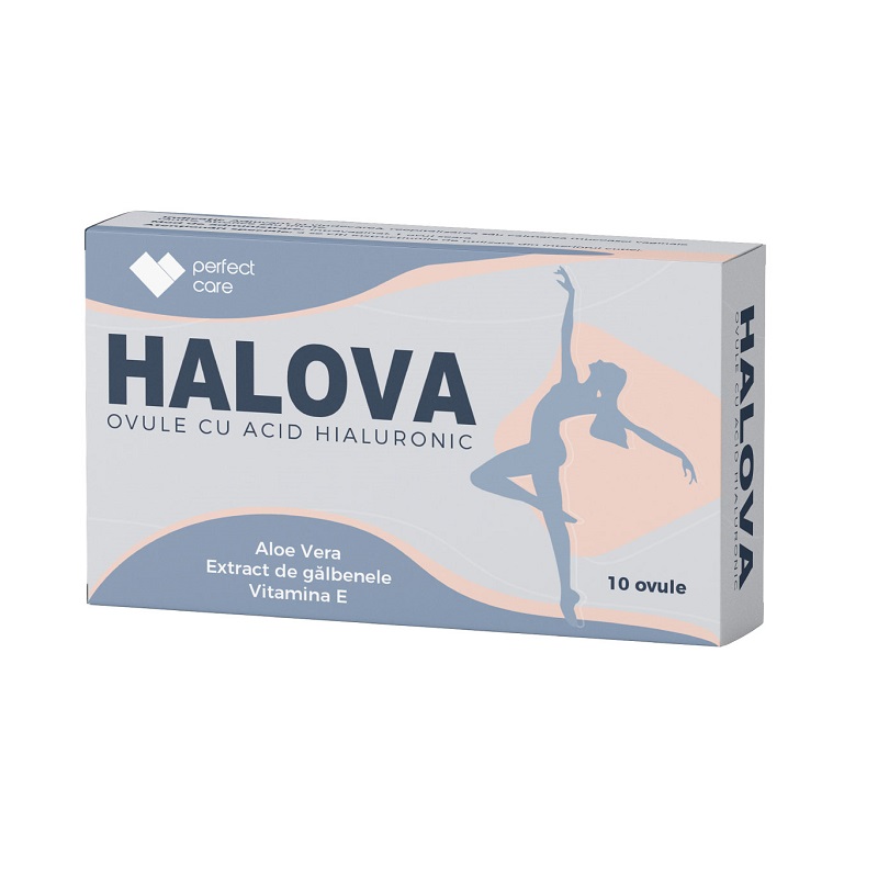 Ovule cu acid hialuronic Halova, 10 ovule, Perfect Care