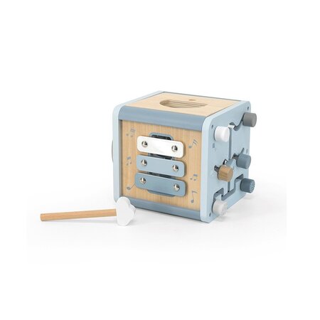Jucarie cub din lemn, Blue, Label Label 548106