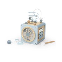Jucarie cub din lemn, Blue, Label Label
