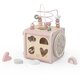 Jucarie cub din lemn, 18 luni+, Pink, Label Label 548116