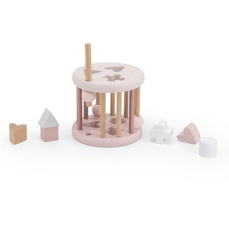Jucarie Sortator din lemn, Pink