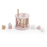 Jucarie din lemn, Pink, Sortator, 12 luni+, Label Label