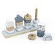Jucarie stivuibila din lemn, 18 luni+, Blue, Label Label 548161