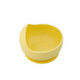 Castron cu ventuza si lingurita din silicon, Galben Pal, Oaki 548183